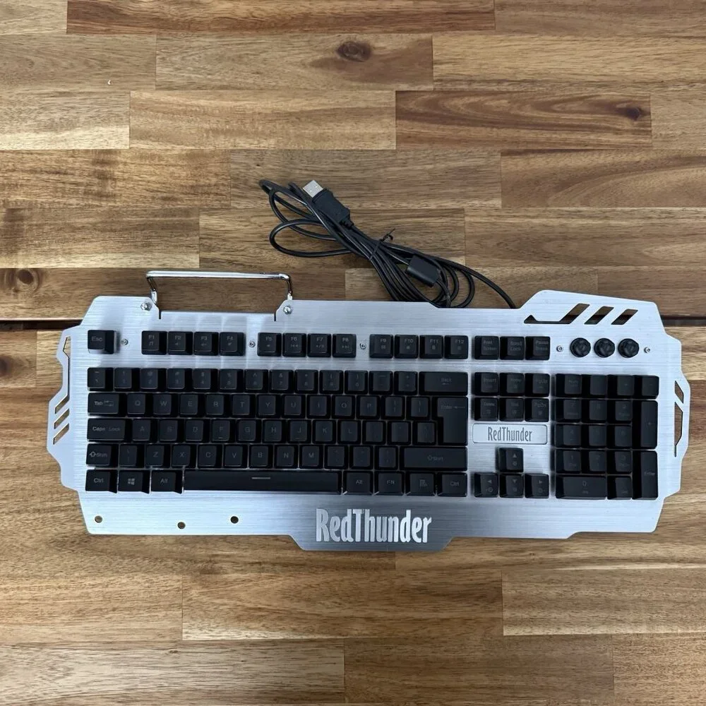 RedThunder K-900 Wired Semi-Mechanical Version Gaming‎ Keyboard Metal Frame Win